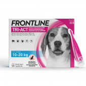 Frontline Tri-Act - пипети за външно обезпаразитяване на кучета от 10 до 20 кг. 